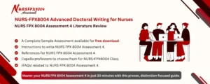 NURS FPX 8004 Assessment 4 Literature Review
